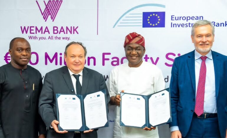 Wema Bank Secures €50m EIB Facility To Support SMEs, Women, Youth Businesses