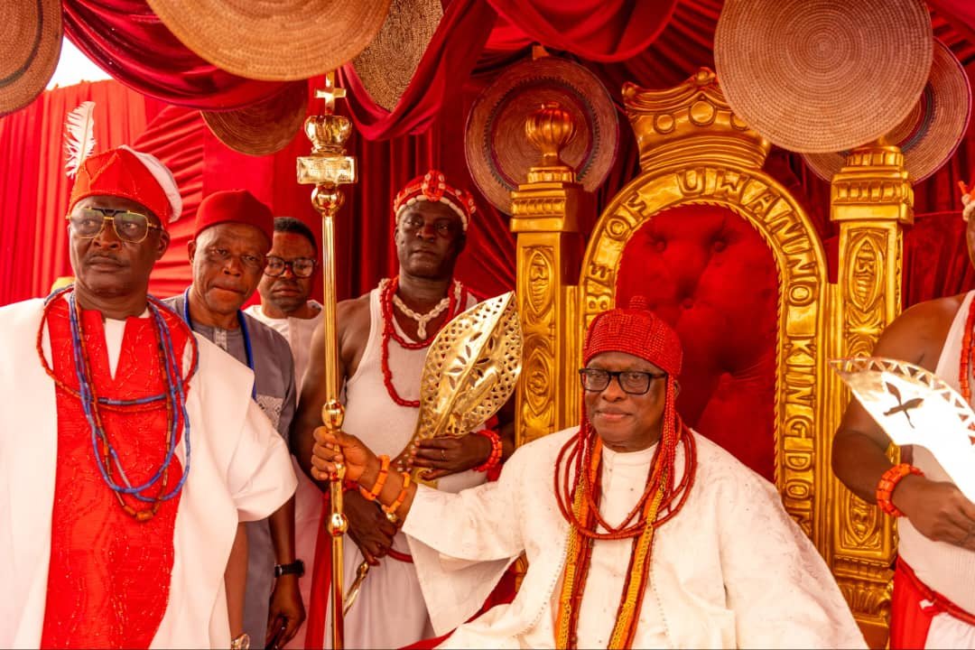 Ex-Edo Senator, Alimikhena, Installed Okumagbe Of Uwanno Kingdom